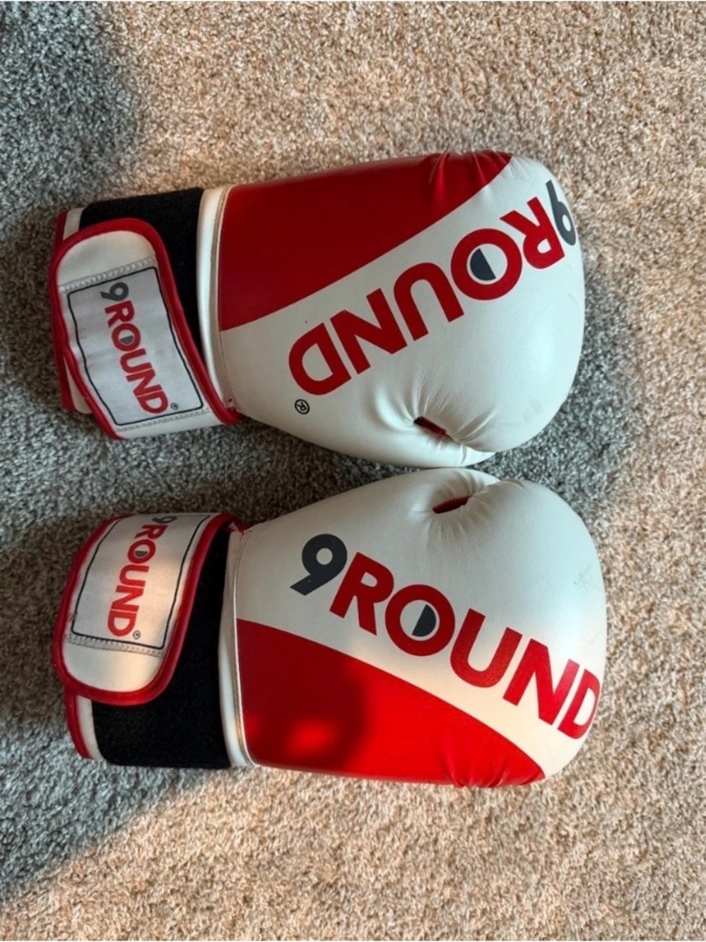 Boxing Gloves in White and Red